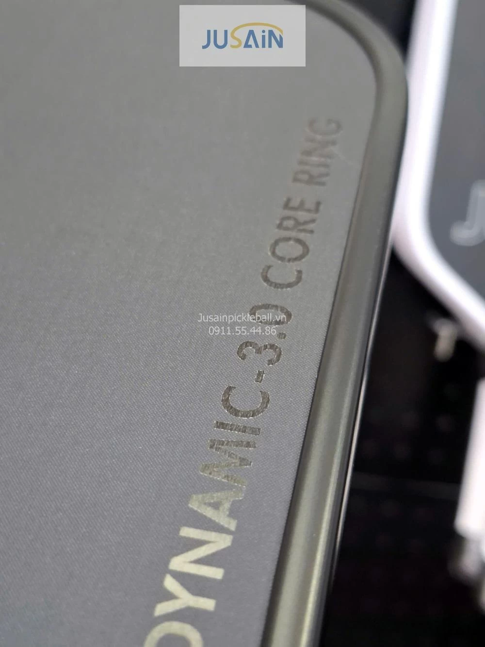 Vợt Pickleball Jusain Gatling JSRG-51X203 Gen 5 Black Honeycomb Carbon T800 16mm - Full Black