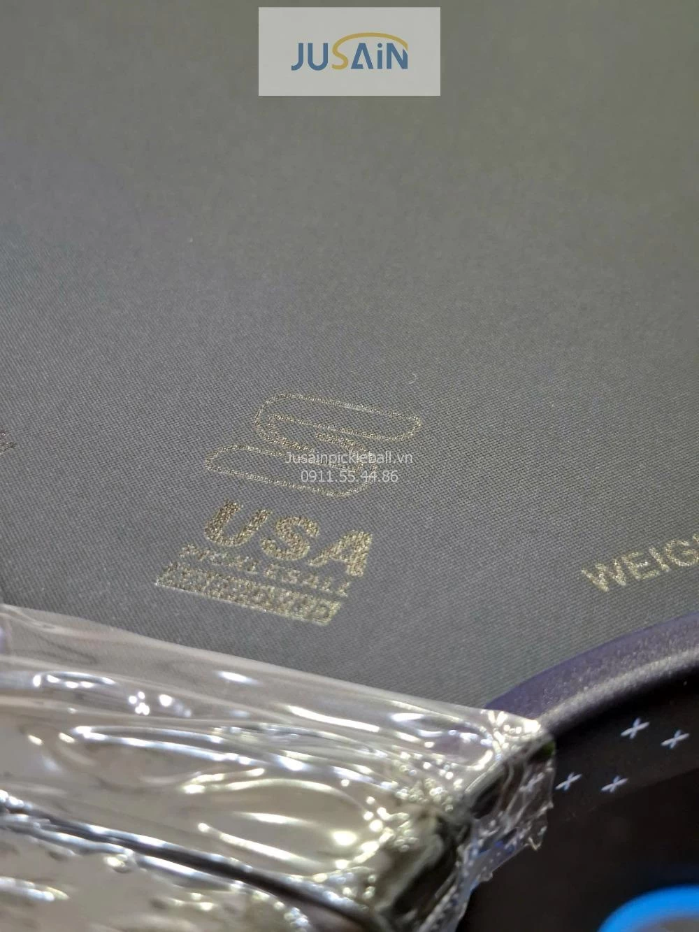 Vợt Pickleball Jusain Gatling JSRG-51X208 Gen 5 Black Honeycomb Carbon T800 16mm - Neon Pink